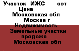 Участок (ИЖС) 6,8 сот. › Цена ­ 500 000 - Московская обл., Москва г. Недвижимость » Земельные участки продажа   . Московская обл.